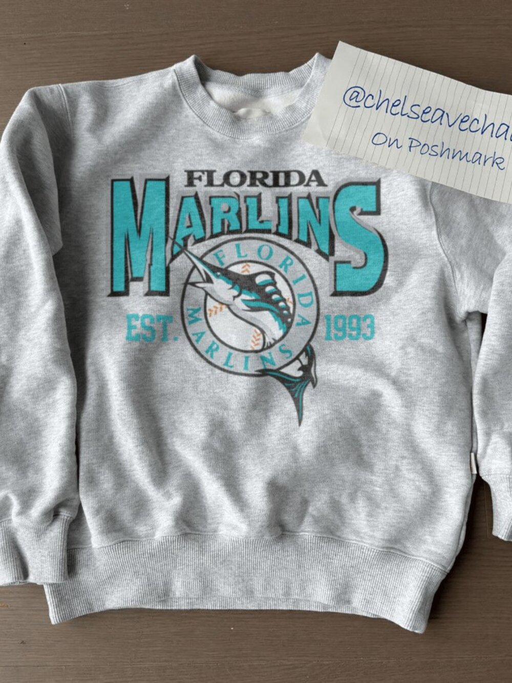 Vintage 90s MLB Florida Marlins Champions Sweatshirt, Florida Marlins Shirt Tee